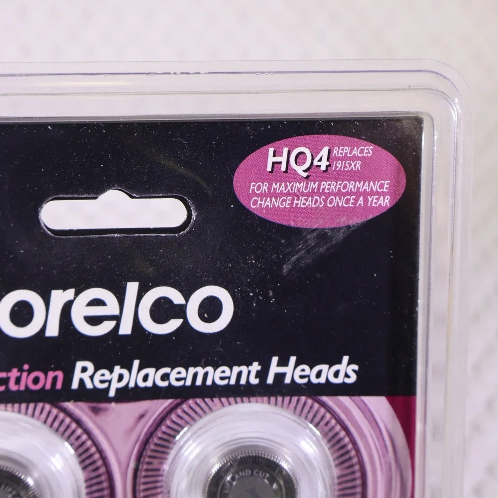 Norelco 3-Pack Replacement Heads HQ4 Micro Action Silver 1915XR